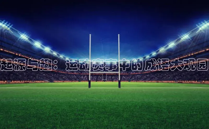 起源与趣：运动赛事中的成语大观园